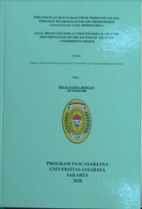 Perlindungan Hukum Bagi Pihak Pemenang Lelang Terhadap Pelaksanaan Lelang Eksekusi Hak Tanggungan Yang Bersengketa