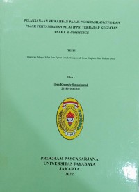 Pelaksanaan Kewajiban Pajak Penghasilan (PPh) Dan Pajak Pertamnbahan Nilai (PPN) Terhadap Kegiatan Usaha E-Commerce