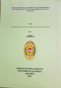 Peranan Hukum Dalam Pengembangan Perekonomian Masyarakat Nelayan Perbatasan Negara Di Natuna