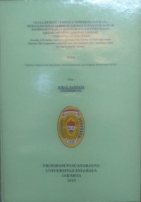 Upaya Hukum Lembaga Pengelolaan Dana Bergulir Sebagai Kreditur Dan Tanggungjawab Koperasi Sebagai Debitur Dalam Perjanjian Kredit Dengan Jaminan Pribadi