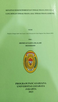 Kepastian Hukum Pembuktian Tindak Pidana Pencucian Uang Dengan Tindak Pidana Asal Tindak Pidana Korupsi