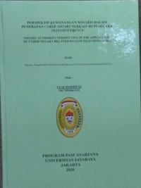 Perspektif Kewenangan Notaris Dalam Penereapan Cyber Notary Terkait Rups Secara Teleconference