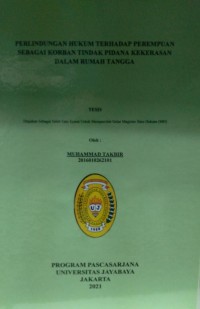 Perlindungan Hukum  Terhadap Perempuan Sebgai Korban Tindak Pidana Kekerasan Rumah Tangga