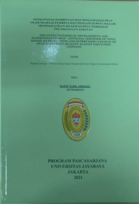 Efektivitas Pembinaan Pengawasan PPAT Oleh Majelis Pembina Dan Pengawas PPAT DalamMeningkatkan Kualitas PPAT Terhadap Pelaksanaan Jabatan