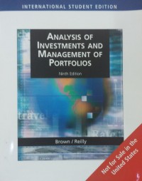 Analysis of investments and management of Portfolios