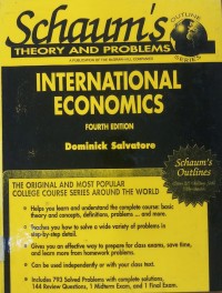 Schaum's Outline oftheory and Problems of International Economics