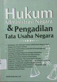 Hukum Administrasi Negara & Pengadilan Tata Usaha Negara