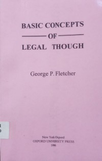 Basic Concepts Of Legal Thought