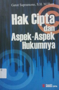 Hak Cipta dan Aspek-Aspek Hukumnya