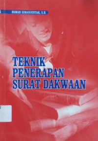 Teknik Penerapan Surat Dakwaan