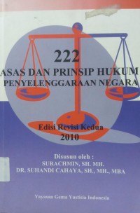 222 Asas Dan Prinsip Hukum Penyelenggaraan Negara