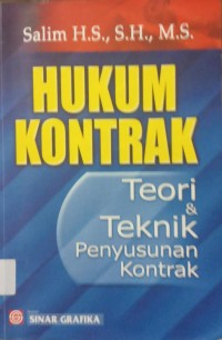 Hukum Kontrak teori & teknik penyusunan kontrak