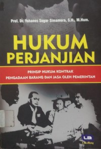 Hukum Perjanjian prinsip hukum kontrak pengadaan barang dan jasa oleh pemerintah