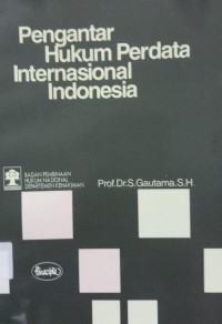 Pengantar Hukum Perdata Internasional Indonesia