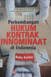 Perkembangan Hukum Kontrak Innominaat di Indonesia