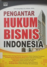 Pengantar Hukum Bisnis Indonesia