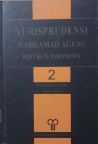 Yurisprudensi Mahkamah Agung Republik indonesia  (2 perdata umum 1980-2009)