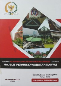 Naskah Akademik Rancangan Undang-Undang Tentang majelis Permuyawaratan Rakyat