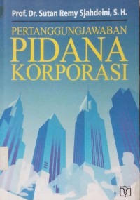 Pertanggungjawaban Pidana Korporasi