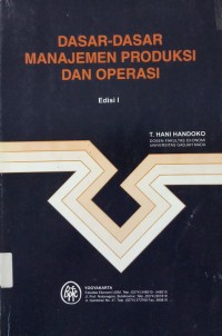 Dasar-Dasar Manajemen Produksi Dan Operasi