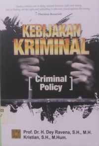 Kebijakan Kriminal