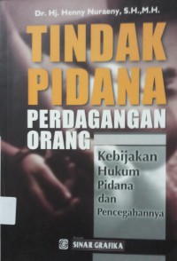 Tindak Pindana Perdagangan Orang