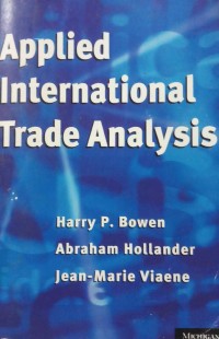 Applied International Trade Analysis
