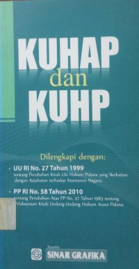 KUHAP dan KUHP