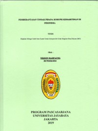 Pemberantasan Tindak Pidana Korupsi Kemaritman di Indonesia