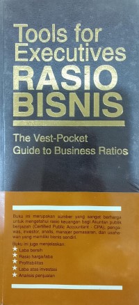 Tools For Executives : Rasio Bisnis