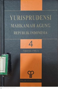 Yurisprudensi Mahkamah Agung Republik Indonesia : 4 Pidana Umum